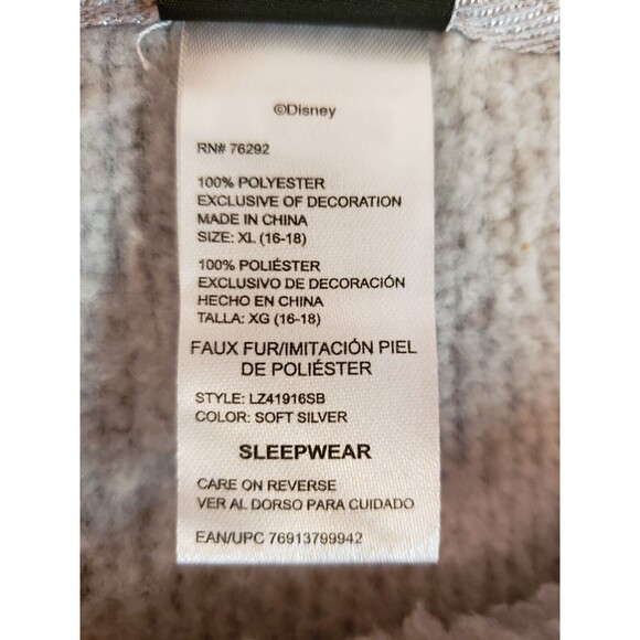 Tim Burton's Disney Nightmare before Christmas Faux Fur Sleep Shirt Size 16/18 - Picture 4 of 4